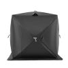 Portable Ice Shelter, 6-8 Person Pop-Up Ice Fishing Tent, 70 Square Feet Fishable Area, Ice Shanty for Winter Fishing