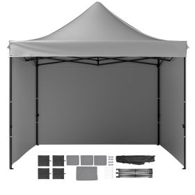 10x10 FT Pop up Canopy with Removable Sidewalls, Instant Canopies Portable Gazebo & Wheeled Bag, UV Resistant Waterproof