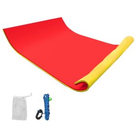 18Ã—6Ft Water Pad Party Float with High Flotation Floating Foam Pad for Water Recreation and Relaxing