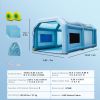 20x10x8ft Inflatable Paint Booth, Inflatable Spray Booth, High Powerful 480W+750W Blowers Spray Booth Tent