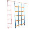 Ninja Warrior Obstacle Course for Kids, 2 x 50 ft Weatherproof Slacklines, 500lbs Weight Capacity Monkey Line, Outdoor Playset Equipment