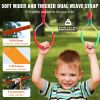 Ninja Warrior Obstacle Course for Kids, 2 x 50 ft Weatherproof Slacklines, 500lbs Weight Capacity Monkey Line, Outdoor Playset Equipment